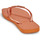 Cipők Női Lábujjközös papucsok Havaianas SLIM SQUARE GLITTER Narancssárga