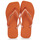 Cipők Női Lábujjközös papucsok Havaianas SLIM SQUARE GLITTER Narancssárga