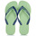 Cipők Férfi Lábujjközös papucsok Havaianas BRASIL LOGO Zöld / Tengerész