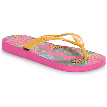 Cipők Lány Lábujjközös papucsok Havaianas KIDS TOP FASHION Rózsaszín / Narancssárga