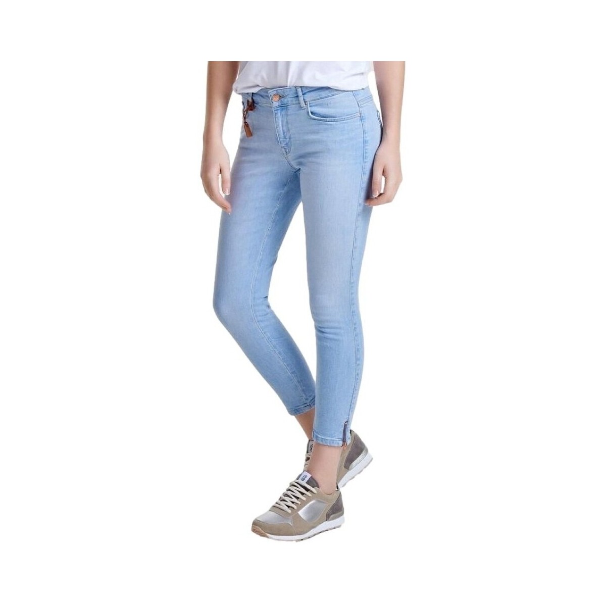Ruhák Női Nadrágok Only Carmen Zip Regular Jeans - Blue Denim Kék
