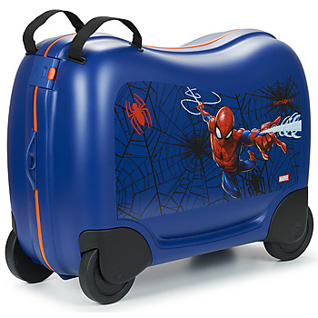 Táskák Gyerek Keményfedeles bőröndök Sammies RIDE-ON SUITCASE MARVEL SPIDERMAN WEB Kék / Piros