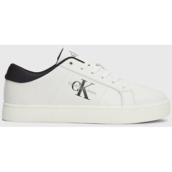 Cipők Férfi Rövid szárú edzőcipők Calvin Klein Jeans YM0YM0086401W Fehér