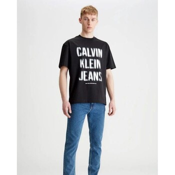 Ruhák Férfi Rövid ujjú pólók Calvin Klein Jeans J30J324648 Fekete 