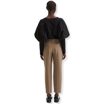 Selected W Noos Ria Trousers - Camel Barna