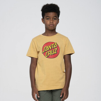 Ruhák Gyerek Pólók / Galléros Pólók Santa Cruz Youth classic dot t-shirt Bézs