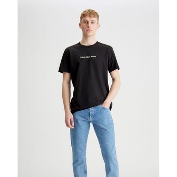 Ruhák Férfi Rövid ujjú pólók Calvin Klein Jeans J30J324646 Fekete 