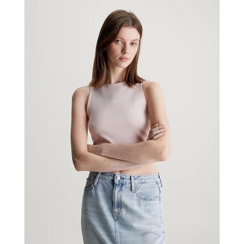 Ruhák Női Pólók / Galléros Pólók Calvin Klein Jeans J20J223107TF6 Rózsaszín