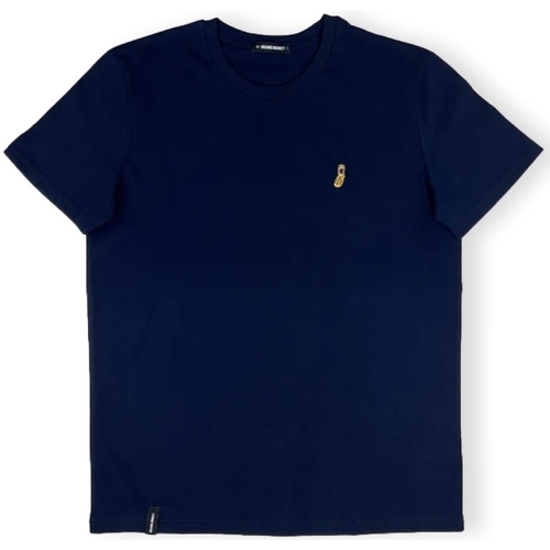 Ruhák Férfi Pólók / Galléros Pólók Organic Monkey T-Shirt Flip Phone - Navy Kék