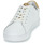 Cipők Női Rövid szárú edzőcipők Bons baisers de Paname SIMONE GOLD FLOWERS Fehér / Arany
