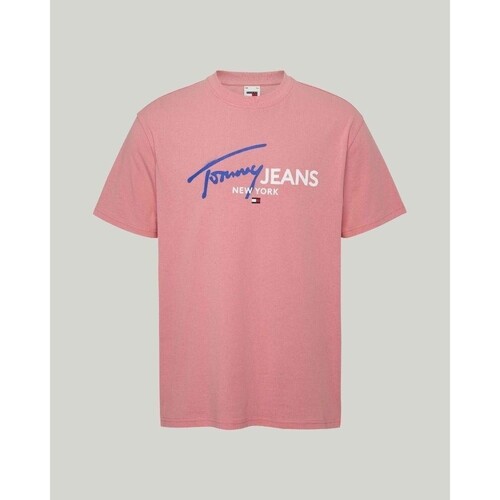 Ruhák Férfi Rövid ujjú pólók Tommy Hilfiger DM0DM18572TIC Rózsaszín