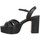 Cipők Női Szandálok / Saruk Lola Cruz 414p Cuir Femme Noir Fekete 