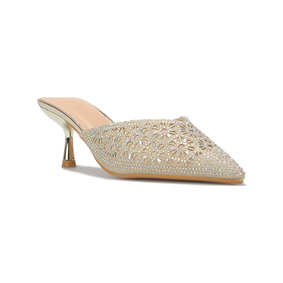 Cipők Női Lábujjközös papucsok La Modeuse 69950_P162790 Arany
