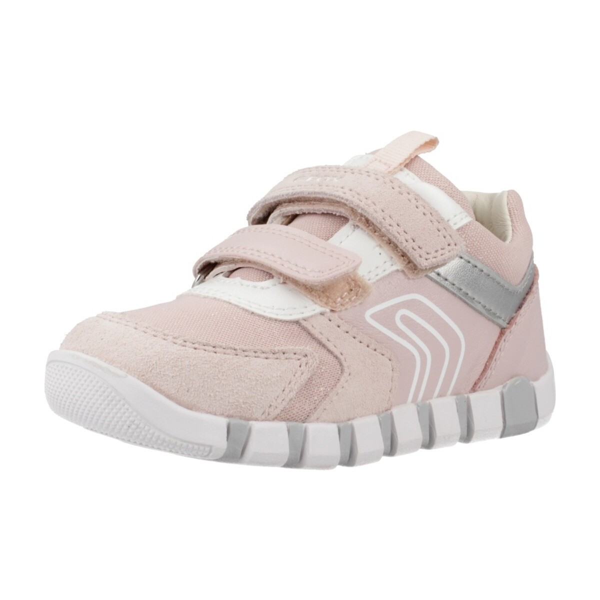 Cipők Lány Rövid szárú edzőcipők Geox B IUPIDOO G.C Rózsaszín