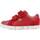 Cipők Fiú Rövid szárú edzőcipők Geox B.C NAPPA + SUEDE Piros
