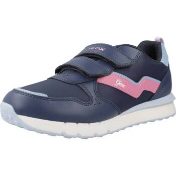 Cipők Lány Rövid szárú edzőcipők Geox J FASTICS GIRL Kék