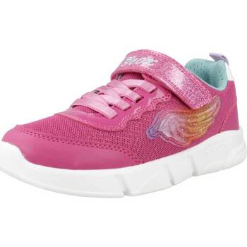 Cipők Lány Rövid szárú edzőcipők Geox J ARIL GIRL Rózsaszín