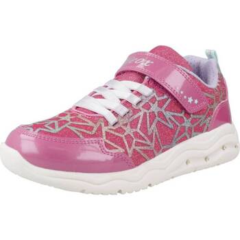 Cipők Lány Rövid szárú edzőcipők Geox J PHYPER GIRL Rózsaszín