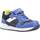 Cipők Fiú Rövid szárú edzőcipők Geox B RISHON B.A Kék