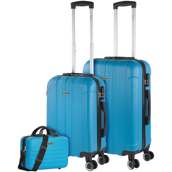 Táskák Keményfedeles bőröndök Itaca Havel Kék