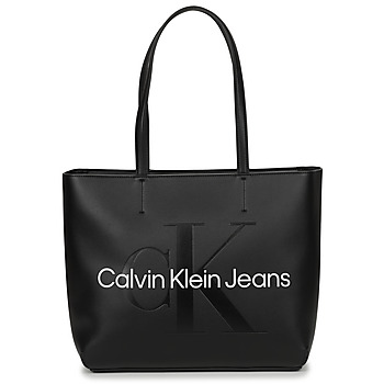 Táskák Női Bevásárló szatyrok / Bevásárló táskák Calvin Klein Jeans CKJ SCULPTED NEW SHOPPER 29 Fekete 
