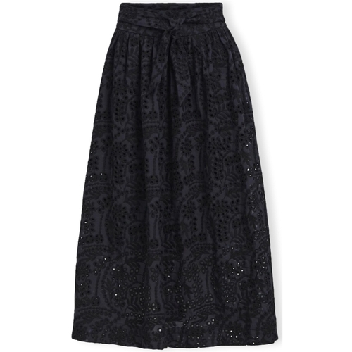 Ruhák Női Szoknyák Object Bodie Skirt - Black/Denim Blue Fekete 
