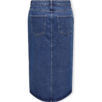 Only Noos Bianca Midi Skirt - Medium Blue Denim Kék