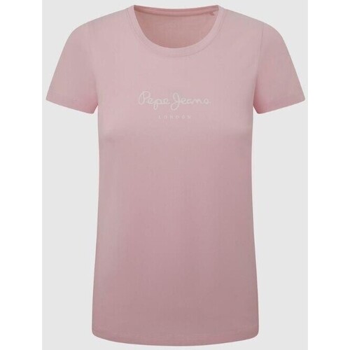 Ruhák Női Pólók / Galléros Pólók Pepe jeans PL505202 NEW VIRGINIA Rózsaszín