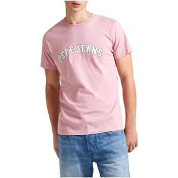 Ruhák Férfi Rövid ujjú pólók Pepe jeans  Rózsaszín