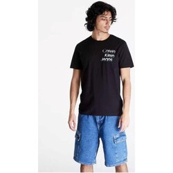 Ruhák Férfi Rövid ujjú pólók Calvin Klein Jeans J30J325189 Fekete 