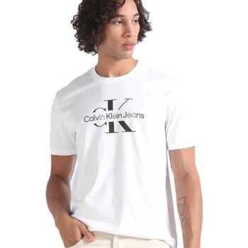 Ruhák Férfi Rövid ujjú pólók Calvin Klein Jeans J30J325190 Fehér