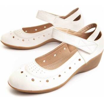 Cipők Női Mokkaszínek Leindia 87307 Fehér