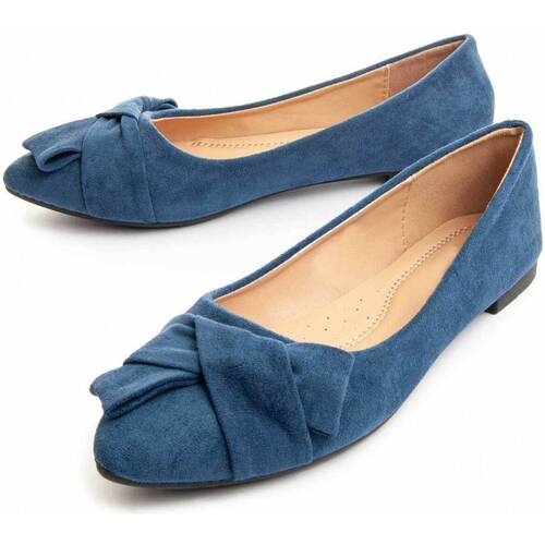 Cipők Női Balerina cipők
 Leindia 87353 Kék