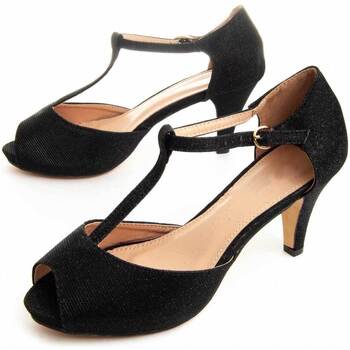 Cipők Női Félcipők Leindia 88157 Fekete 