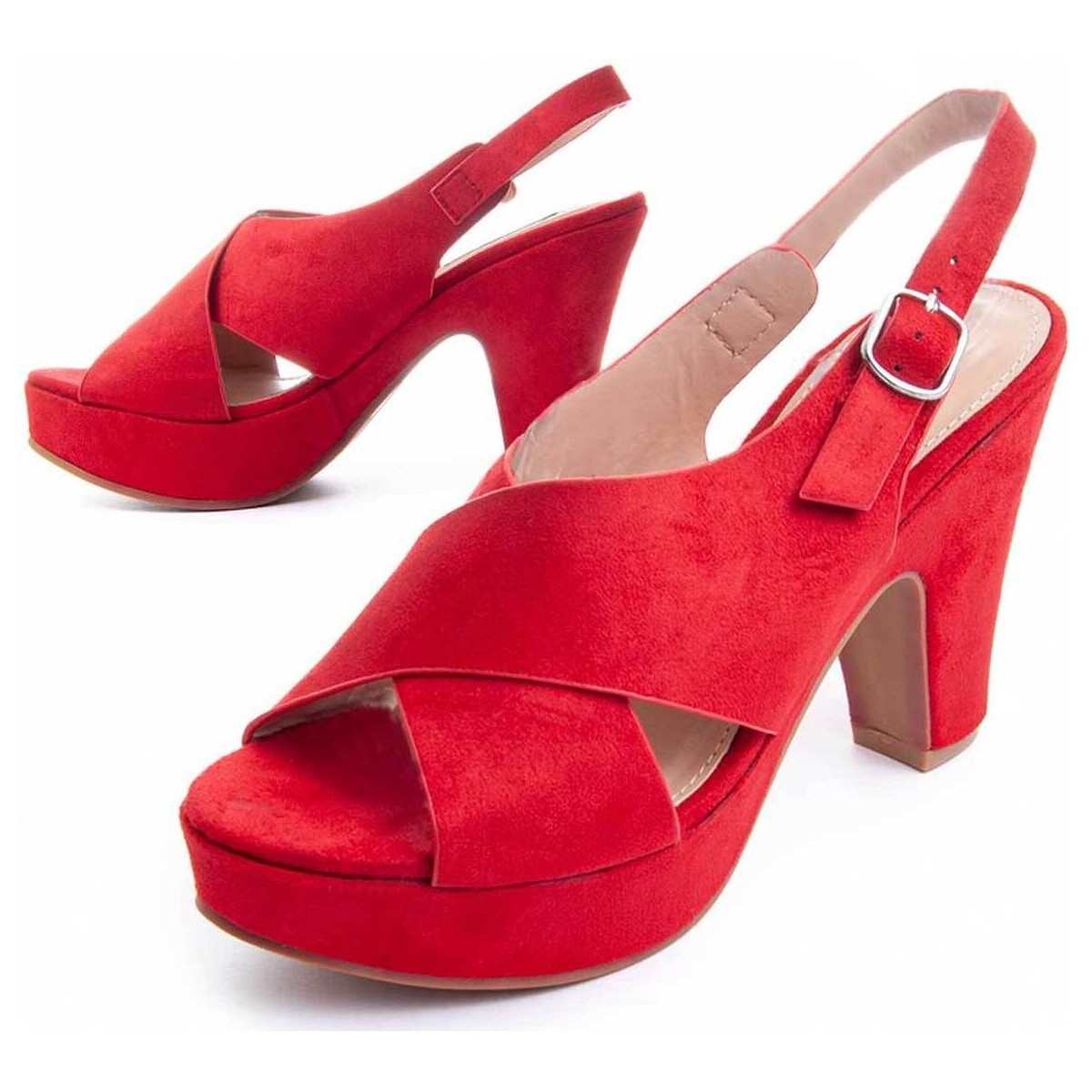 Cipők Női Szandálok / Saruk Leindia 88196 Piros