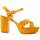 Cipők Női Szandálok / Saruk Leindia 88201 Citromsárga