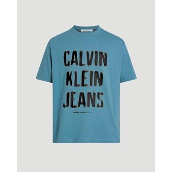 Ruhák Férfi Rövid ujjú pólók Calvin Klein Jeans J30J324648 Kék