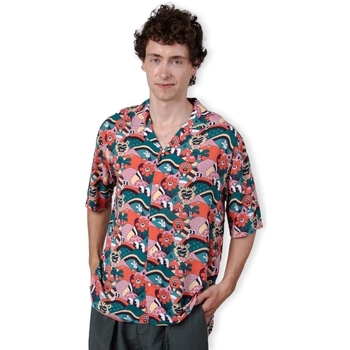 Ruhák Férfi Hosszú ujjú ingek Brava Fabrics Yeye Weller Aloha Shirt - Red Sokszínű