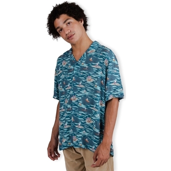 Ruhák Férfi Hosszú ujjú ingek Brava Fabrics Peanuts Coast Aloha Shirt - Blue Kék