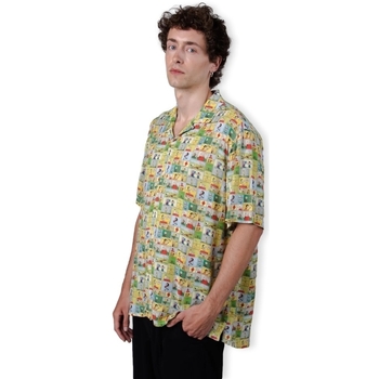 Brava Fabrics Peanuts Comic Aloha Shirt - Yellow Citromsárga