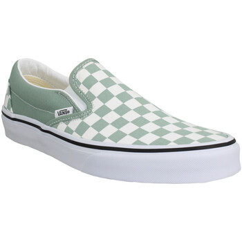 Vans Classic Slip On Color Theory Toile Homme Iceberg Green Zöld