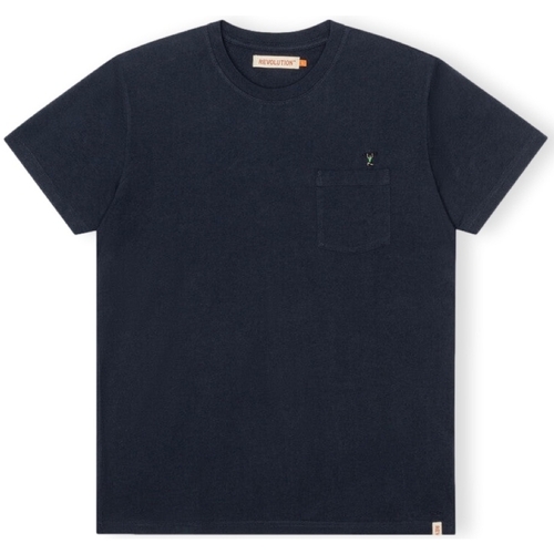 Ruhák Férfi Pólók / Galléros Pólók Revolution T-Shirt Regular 1341 WEI - Navy Kék