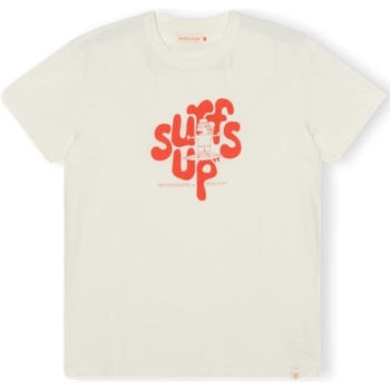 Ruhák Férfi Pólók / Galléros Pólók Revolution T-Shirt Regular 1344 SUF - Off White Narancssárga