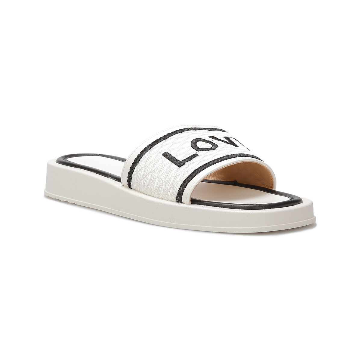 Cipők Női Lábujjközös papucsok La Modeuse 70406_P164598 Fehér