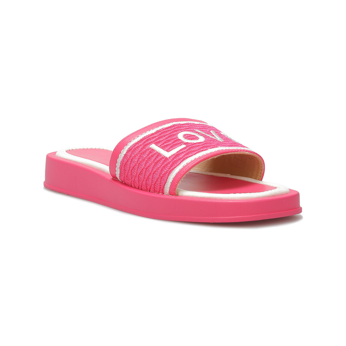 Cipők Női Lábujjközös papucsok La Modeuse 70407_P164605 Rózsaszín