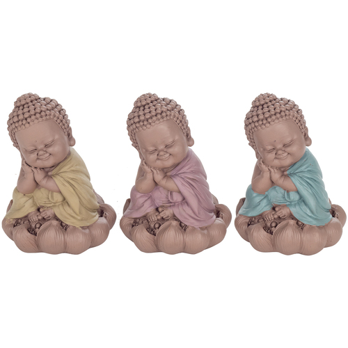 Otthon Szobrok / figurák Signes Grimalt Buddha Figura, Amely Meditál 3 Uni. Barna