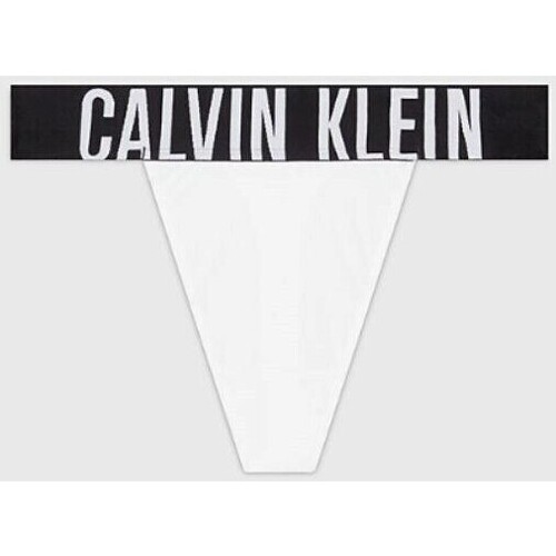 Fehérnemű Női Bugyik Calvin Klein Jeans 000QF7638E100 THONG Fehér