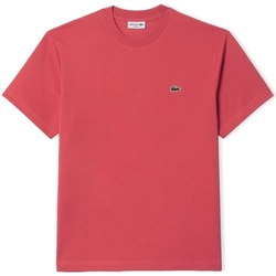 Ruhák Férfi Pólók / Galléros Pólók Lacoste Classic Fit T-Shirt - Rose ZV9 Rózsaszín