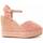 Cipők Női Gyékény talpú cipők Leindia 88506 Rózsaszín
