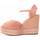 Cipők Női Gyékény talpú cipők Leindia 88506 Rózsaszín